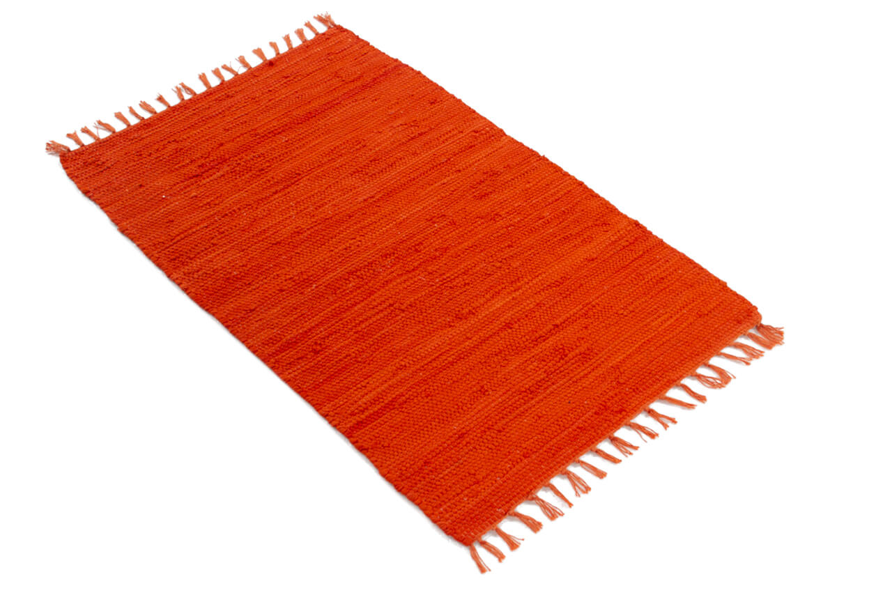 Tappeto Abano Arancione in Cotone - Lavabile in Lavatrice - Ideale per Bagno o Cucina - Image 3