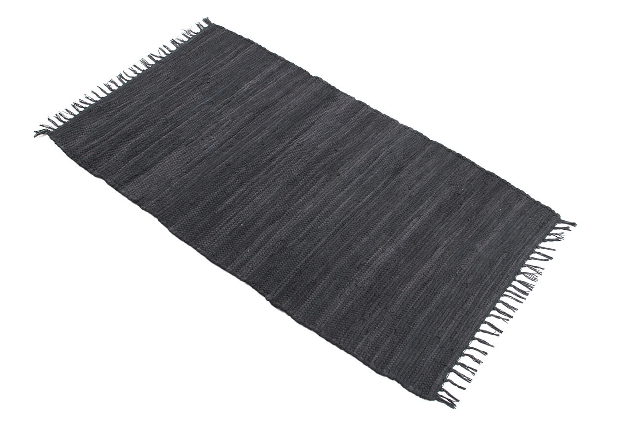 Tappeto Abano Grigio Scuro in Cotone - Lavabile in Lavatrice - Ideale per Bagno o Cucina - Image 3