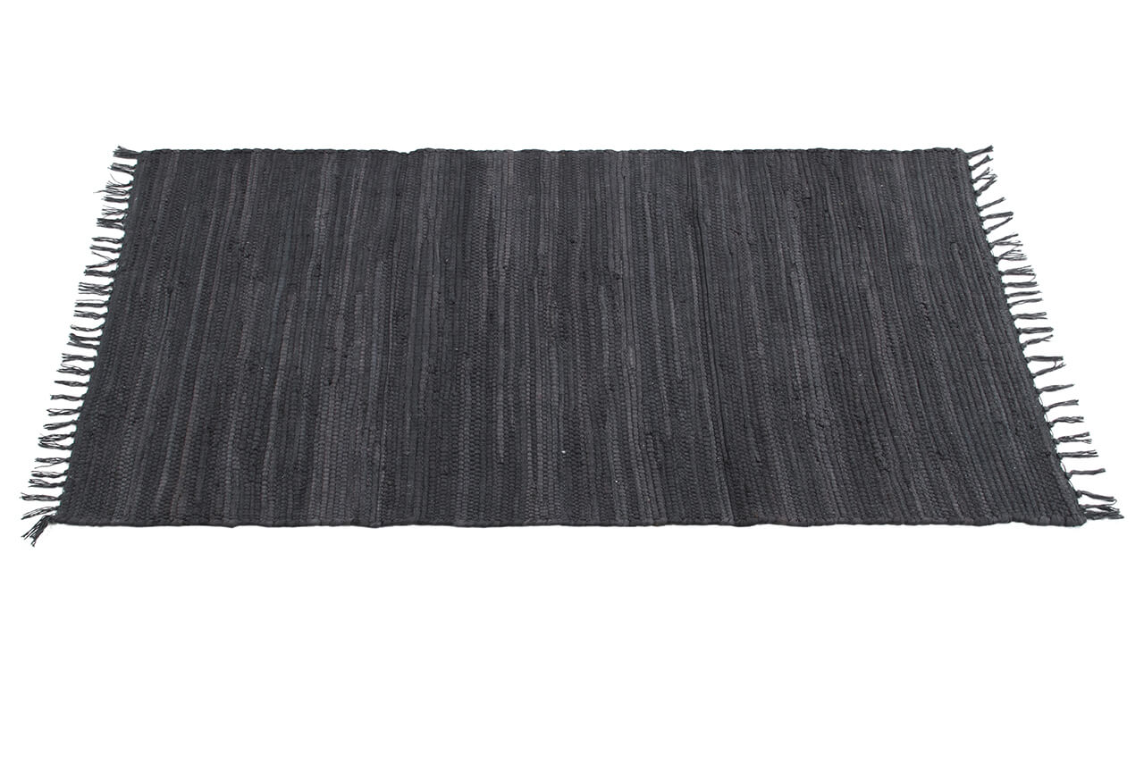 Tappeto Abano Grigio Scuro in Cotone - Lavabile in Lavatrice - Ideale per Bagno o Cucina - Image 4
