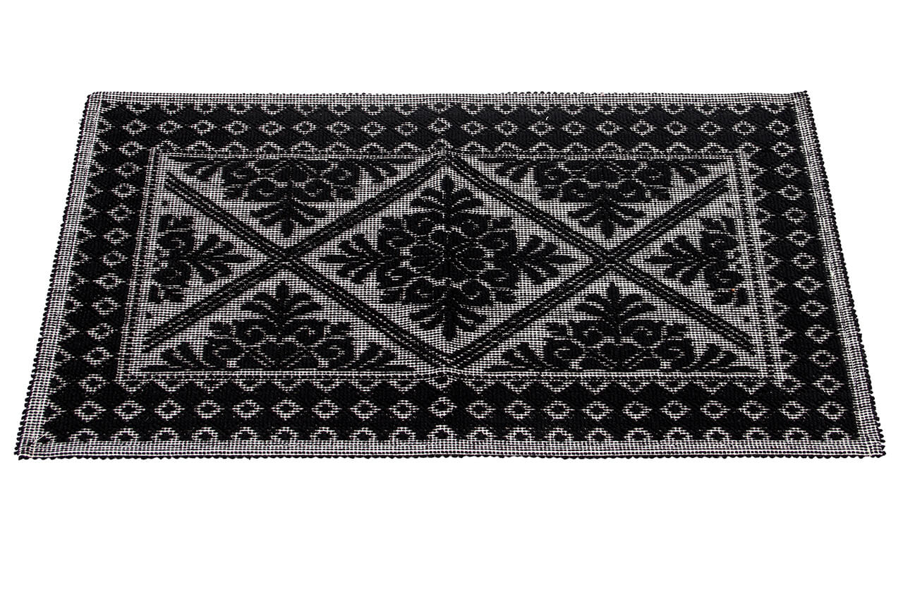 Tappeto Nero in Cotone Lavabile in Lavatrice - Alghero - Made in Italy | Ideale per Cucina e Bagno - Image 4