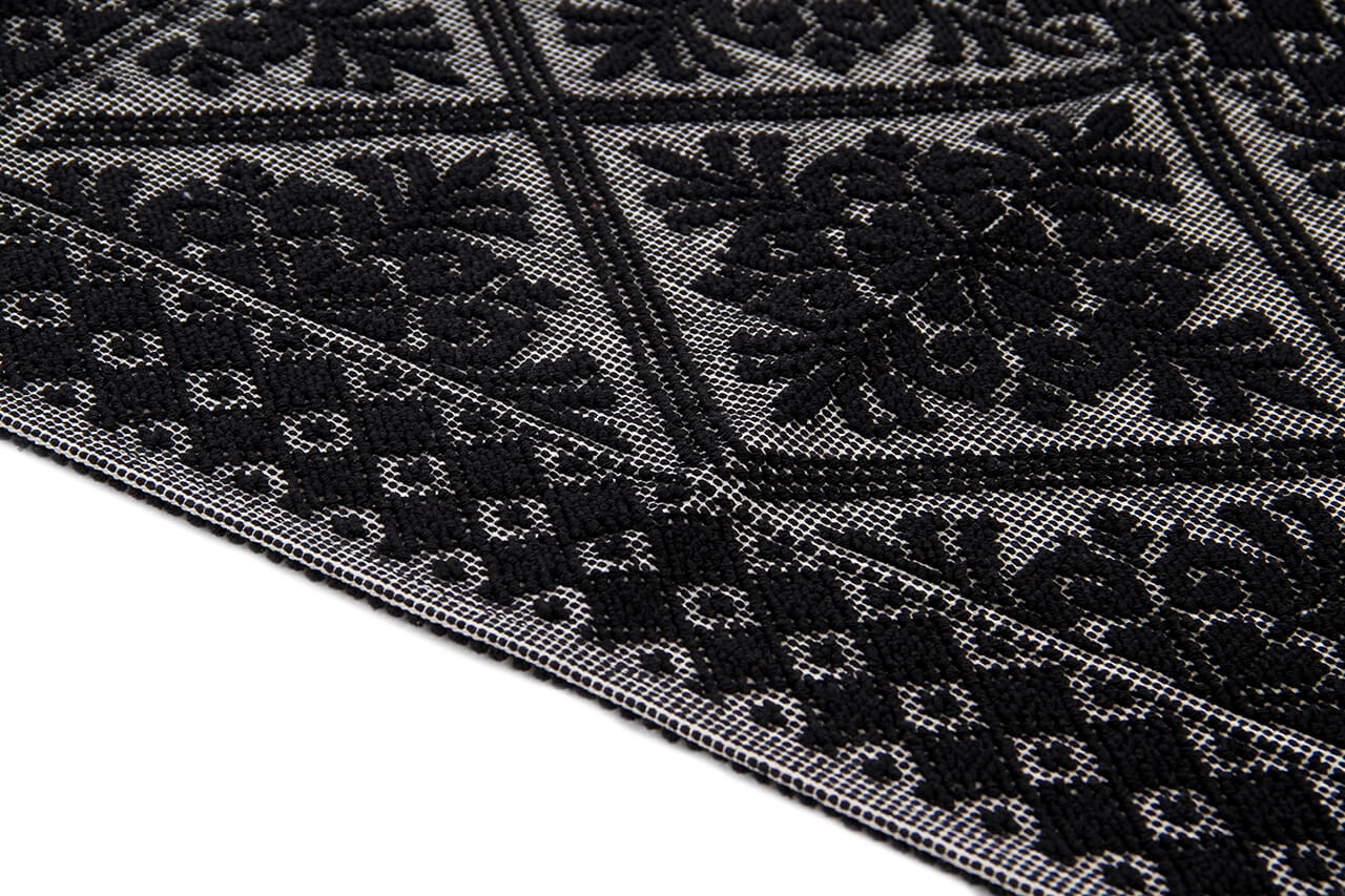 Tappeto Nero in Cotone Lavabile in Lavatrice - Alghero - Made in Italy | Ideale per Cucina e Bagno - Image 5