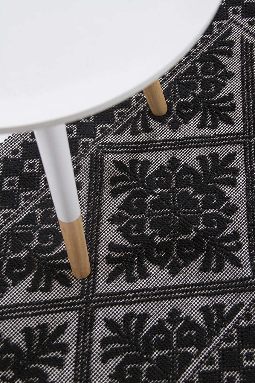 Tappeto Nero in Cotone Lavabile in Lavatrice - Alghero - Made in Italy | Ideale per Cucina e Bagno - Image 6