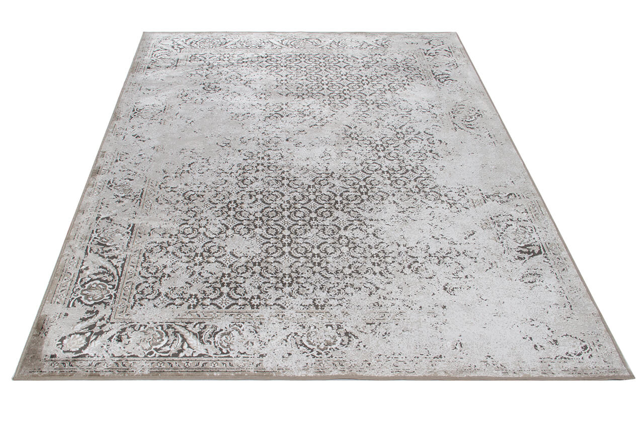 Tappeto Vintage C – Effetto Vissuto – Grigio Chiaro - Image 2