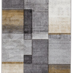 Tappeto moderno Timelapse Grey Yellow geometrico