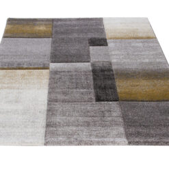 Alternative view of Tappeto moderno Timelapse Grey Yellow geometrico