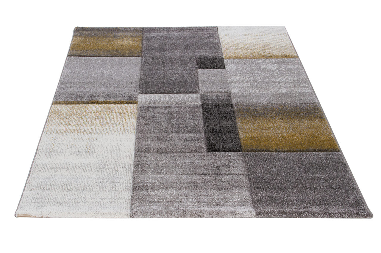 Tappeto moderno Timelapse Grey Yellow geometrico - Image 2