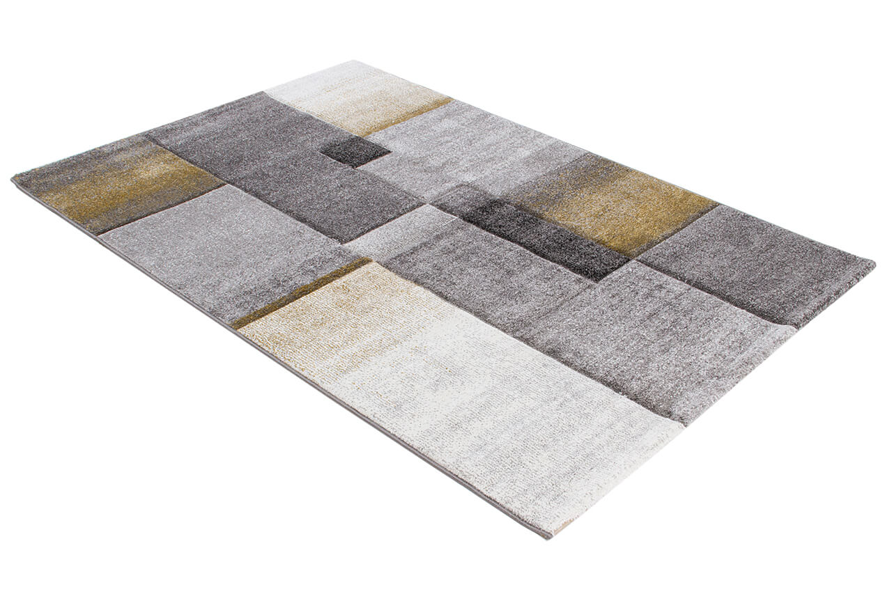 Tappeto moderno Timelapse Grey Yellow geometrico - Image 4