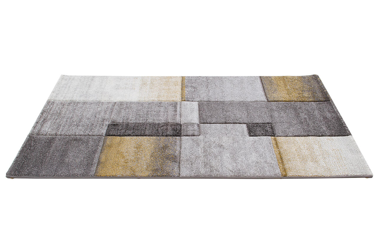 Tappeto moderno Timelapse Grey Yellow geometrico - Image 5