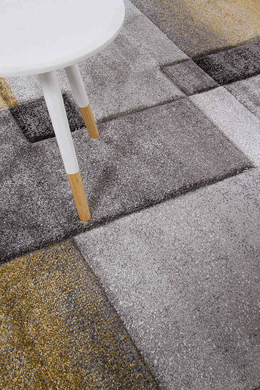 Tappeto moderno Timelapse Grey Yellow geometrico - Image 7