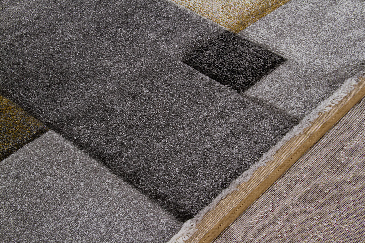 Tappeto moderno Timelapse Grey Yellow geometrico - Image 8