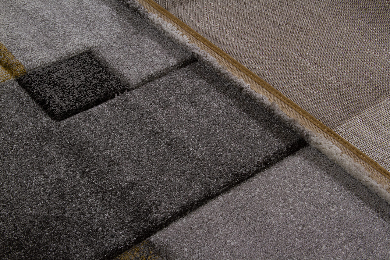 Tappeto moderno Timelapse Grey Yellow geometrico - Image 9