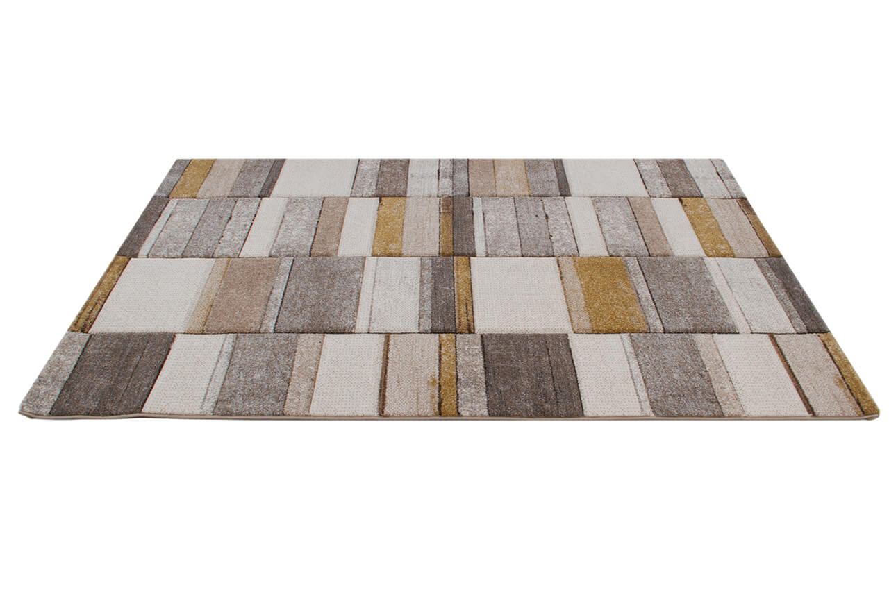 Tappeto Moderno Ray Geometrico - Grigio Beige - Antiscivolo | Ideale per Soggiorno, Camera da Letto, Sala da Pranzo - Image 5