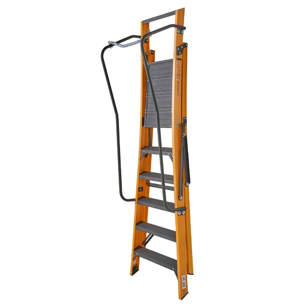 Werner 6 Tread Megastep Ladder with Handrails - EN 131 - Image 4