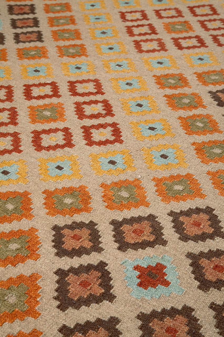 Tappeto Kilim in Lana - Fatto a Mano - KILIM SIVAS - Stile Etnico Tradizionale - Materiali Sostenibili - Image 2