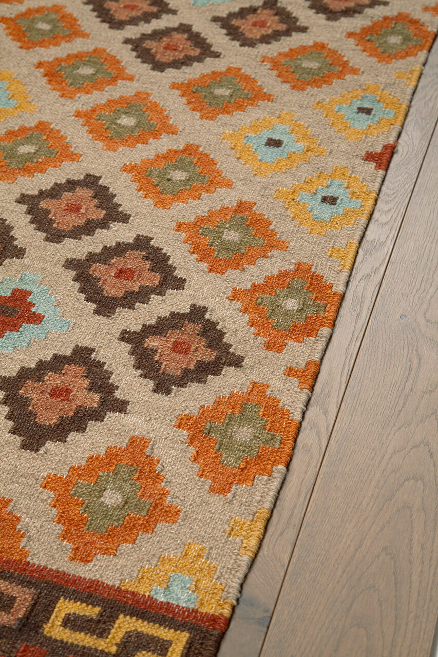 Tappeto Kilim in Lana - Fatto a Mano - KILIM SIVAS - Stile Etnico Tradizionale - Materiali Sostenibili - Image 3