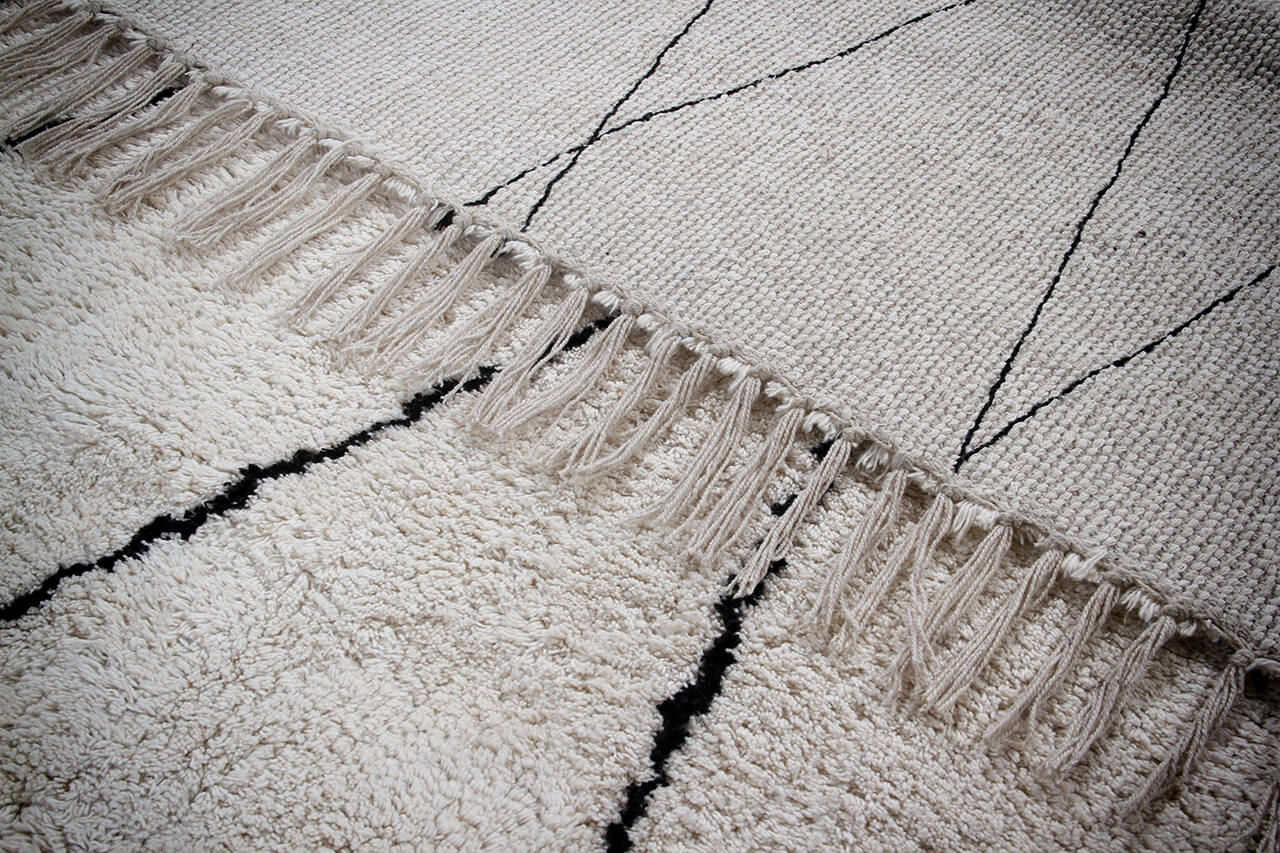 Tappeto berbero Cotton Berber DES.6 in cotone naturale - Lavabile in Lavatrice - Image 6