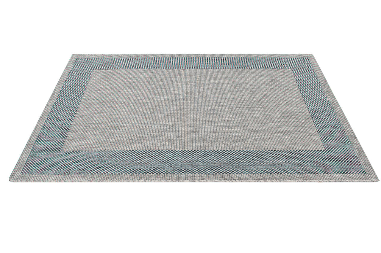 Tappeto da Esterno - FRAME GREY BLUE - Indoor/Outdoor - Grigio Blu | Ideale per Terrazze, Balconi, Patio, Verande - Image 5