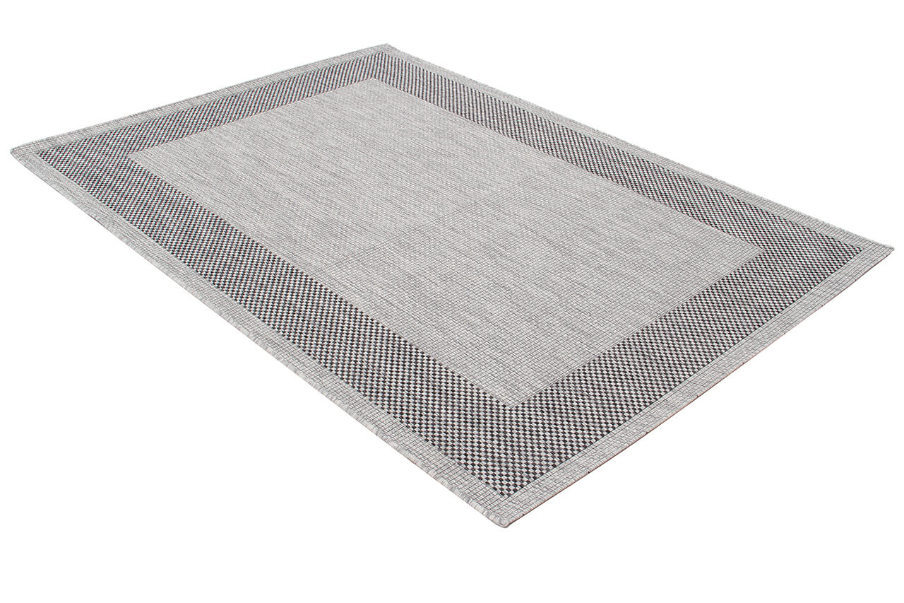 Tappeto da Esterno - FRAME GREY BLACK - Indoor/Outdoor - Grigio Nero | Ideale per Terrazze, Balconi, Patio, Verande - Image 4