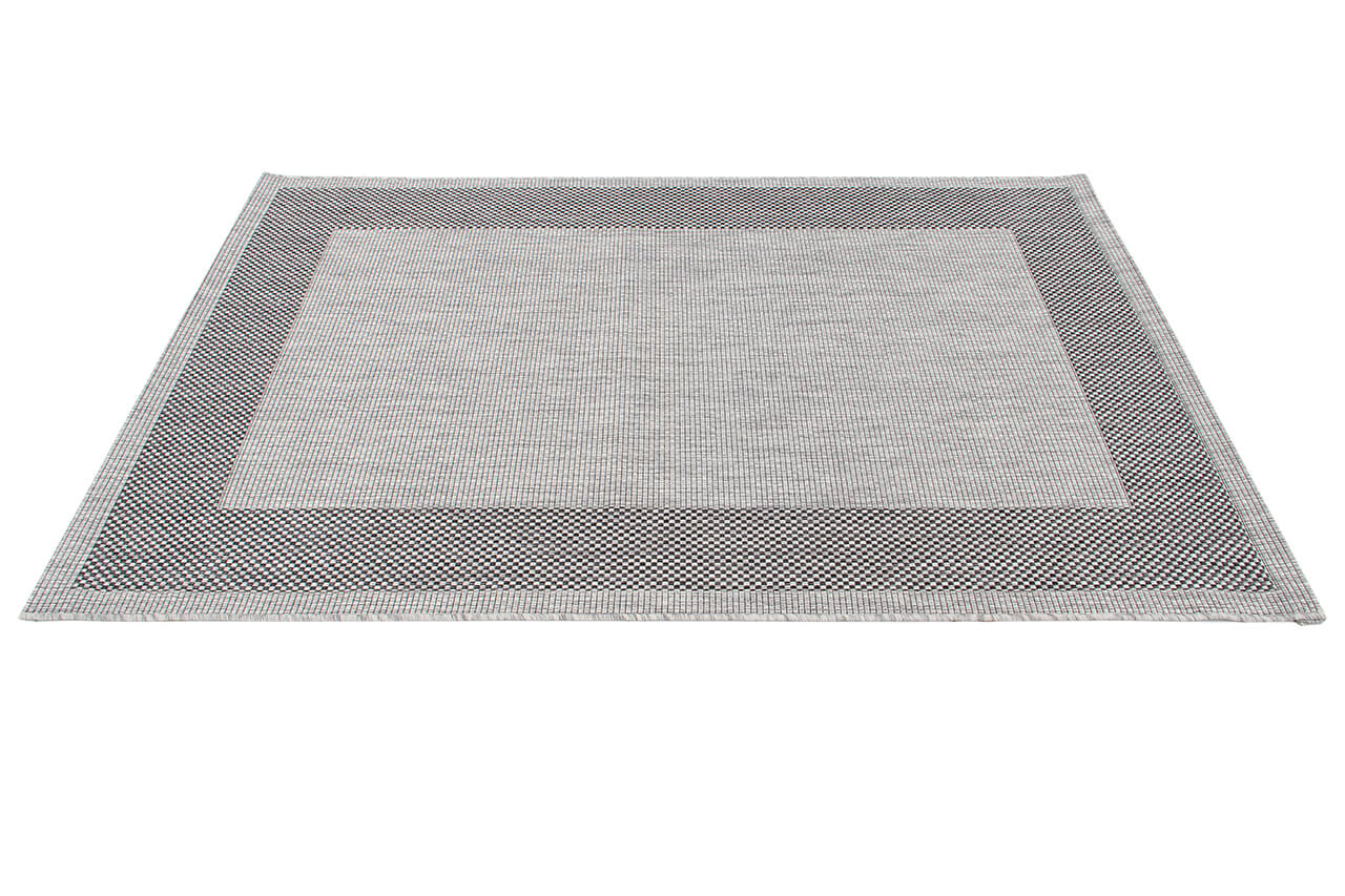 Tappeto da Esterno - FRAME GREY BLACK - Indoor/Outdoor - Grigio Nero | Ideale per Terrazze, Balconi, Patio, Verande - Image 5