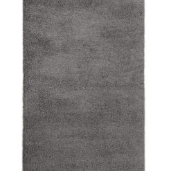 Tappeto Shaggy Desio - Grigio scuro - Morbido e Resistente - Tinta Unita | Ideale per Soggiorno e Camera da Letto