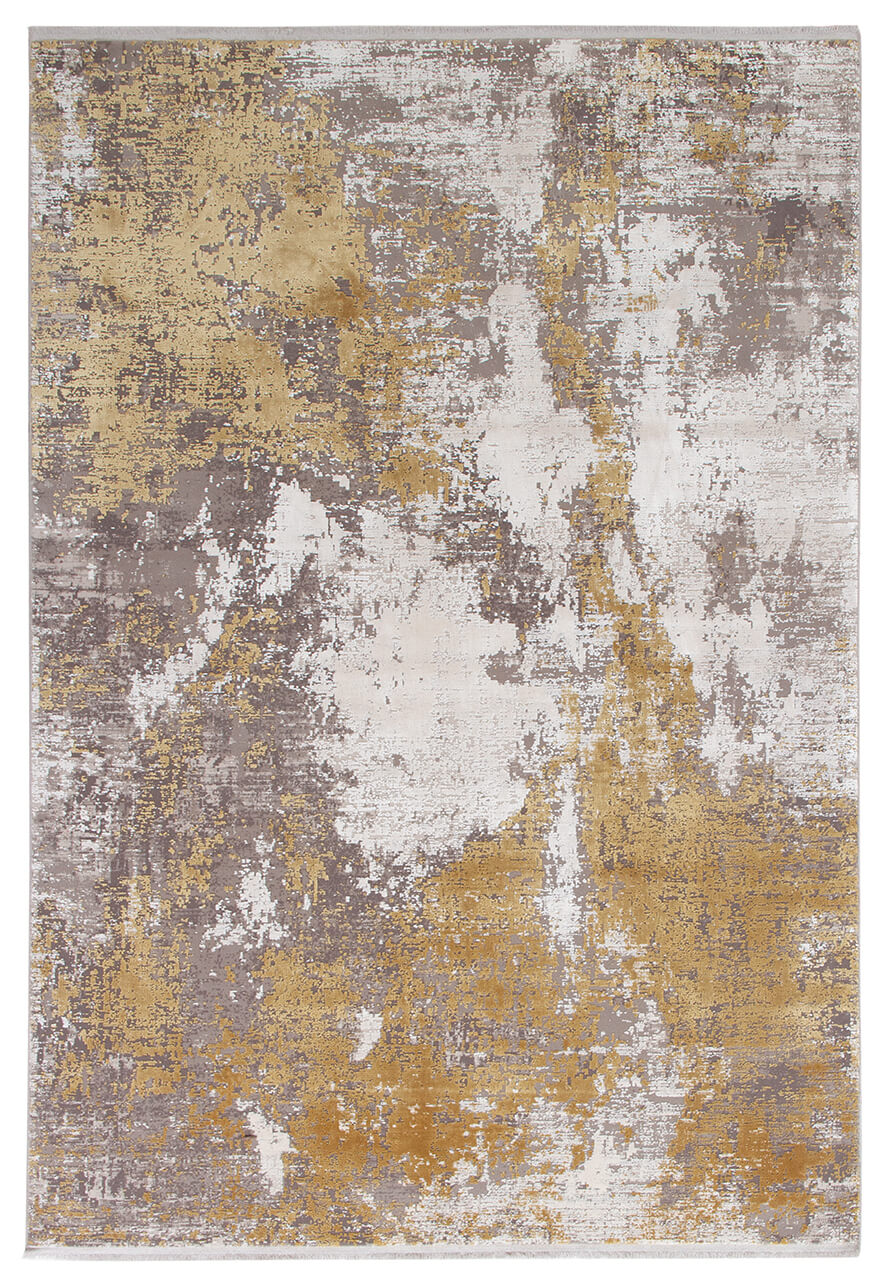 Tappeto Moderno Premium - KENNEDY D BEIGE GOLD - Oro, Beige - Design Contemporaneo