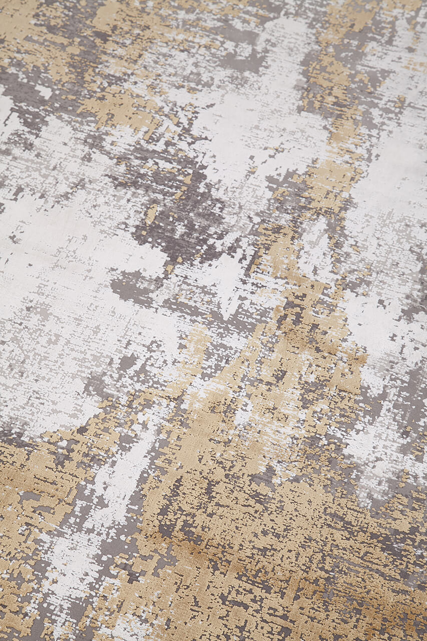Tappeto Moderno Premium - KENNEDY D BEIGE GOLD - Oro, Beige - Design Contemporaneo - Image 2