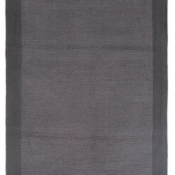 Tappeto cucina cotone lavabile Unito Dark Grey - bordo tinta unita