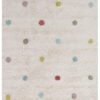 Tappeto Bianco per Bambini in Cotone Lavabile in Lavatrice - Fantasia Cotton