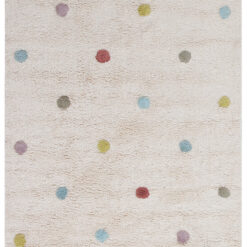 Tappeto Bianco per Bambini in Cotone Lavabile in Lavatrice - Fantasia Cotton