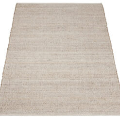 Alternative view of Tappeto Premium DUO WHITE in Iuta e Cotone - Realizzato a mano