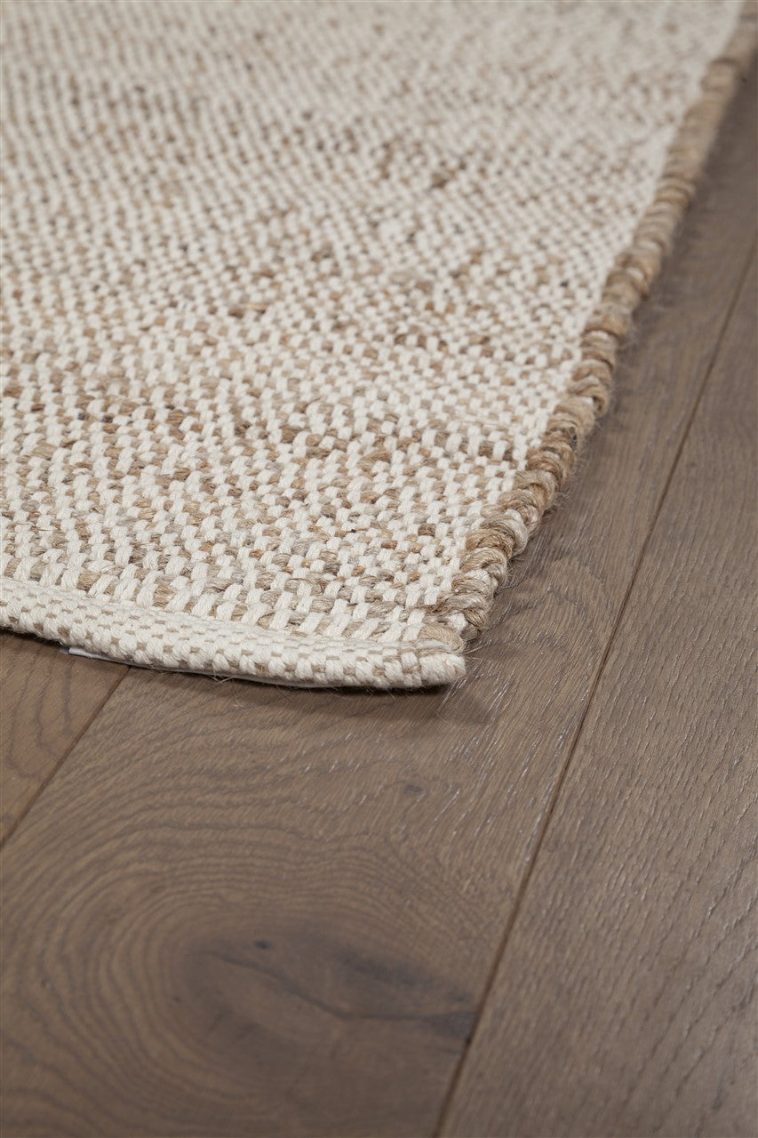 Tappeto Premium DUO WHITE in Iuta e Cotone - Realizzato a mano - Image 7
