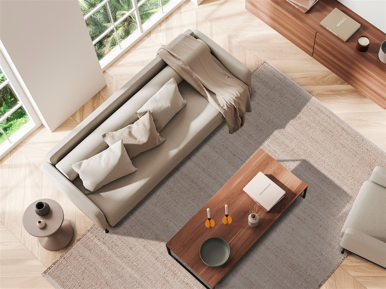 Tappeto Premium DUO WHITE in Iuta e Cotone - Realizzato a mano - Image 9