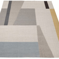 Alternative view of Tappeto Kilim Moderno Walter Multicolore – Lana 100%, Design Geometrico