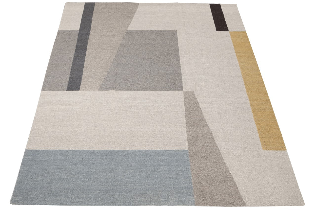 Tappeto Kilim Moderno Walter Multicolore – Lana 100%, Design Geometrico - Image 2
