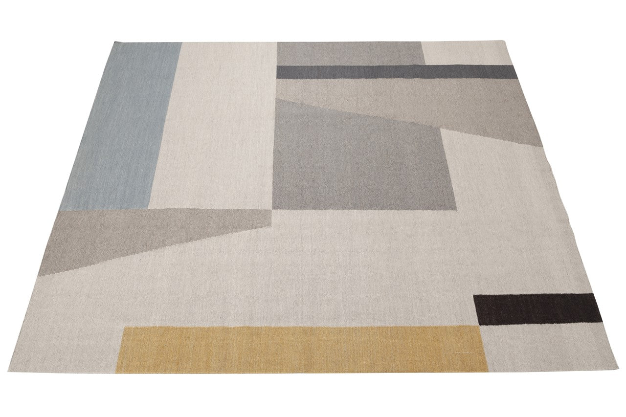 Tappeto Kilim Moderno Walter Multicolore – Lana 100%, Design Geometrico - Image 3