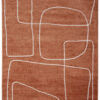 Tappeto Contemporaneo Atelier B Rust - Design Moderno Geometrico - Antiscivolo - Ideale per Soggiorno e Camera da Letto