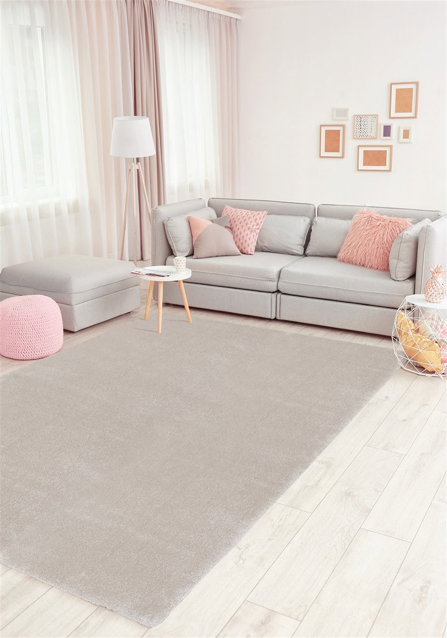 Tappeto Shaggy DEBBY Comfort Grigio chiaro - Morbido e Resistente - Ideale per Soggiorno e Camera da Letto - Image 7