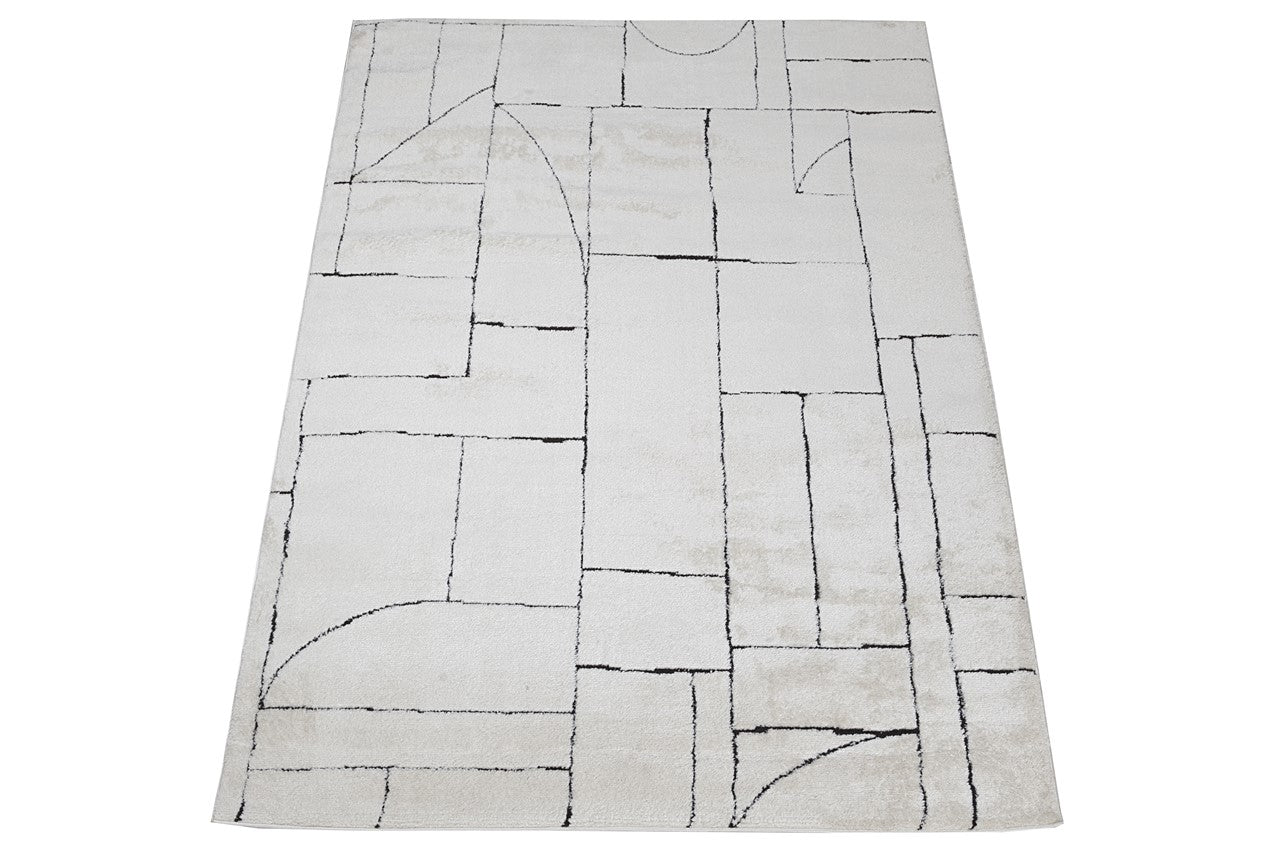 Tappeto Shaggy Tribe Soft B moderno con linee astratte - Image 2