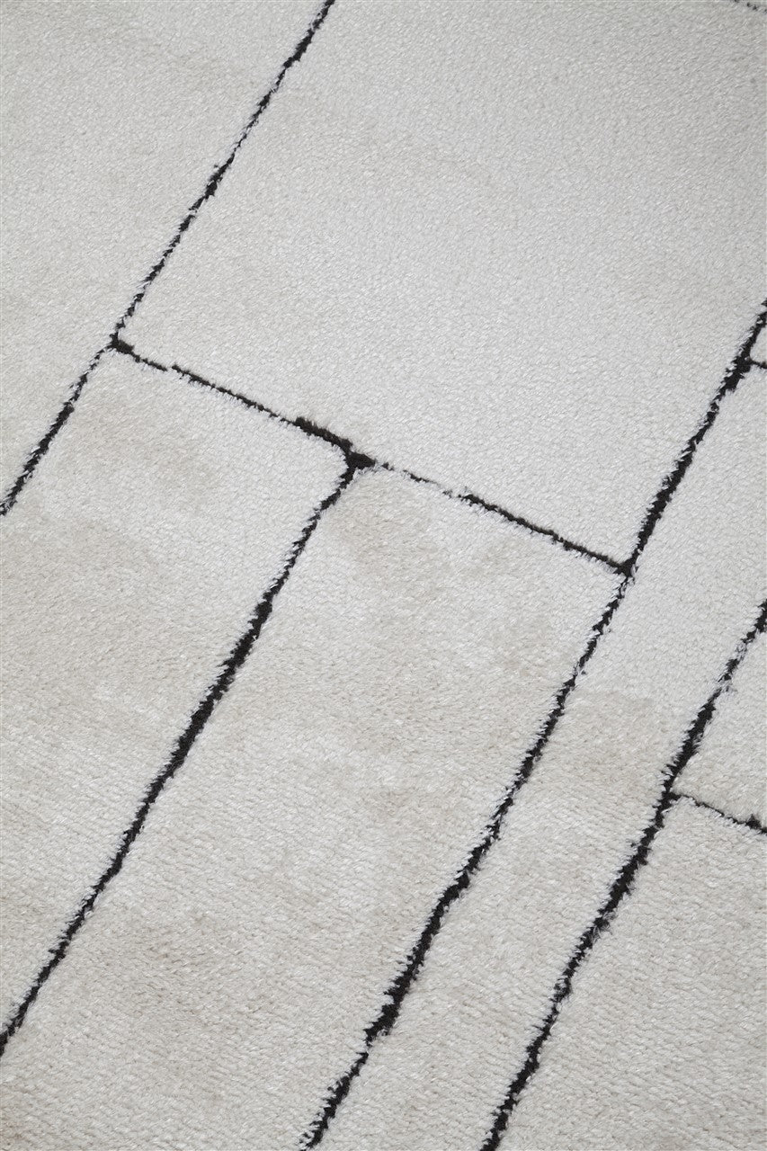Tappeto Shaggy Tribe Soft B moderno con linee astratte - Image 5