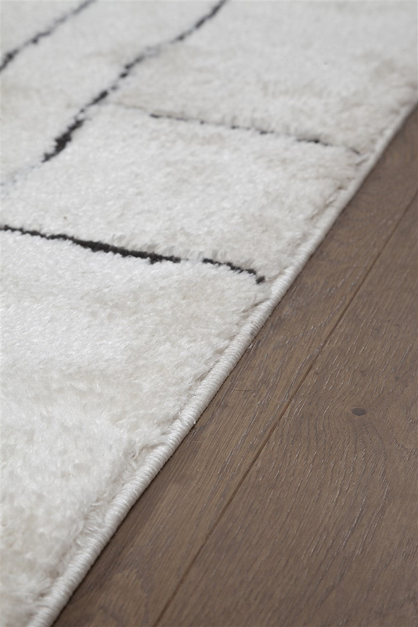 Tappeto Shaggy Tribe Soft B moderno con linee astratte - Image 6