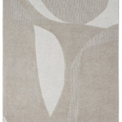 Tappeto Moderno in Lana e Cotone - Clay 9 - Beige/Grigio