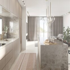 Alternative view of Tappeto Passatoia per la cucina Claude Beige - Antiscivolo - Design Moderno