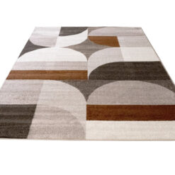 Alternative view of Tappeto Moderno BROOKLYN A Marrone Terra | Stile Geometrico
