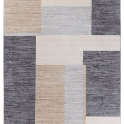 Tappeto Moderno TAORMINA B Beige e Grigio | Stile Geometrico Contemporaneo, Ideale per Soggiorno e Sala da Pranzo