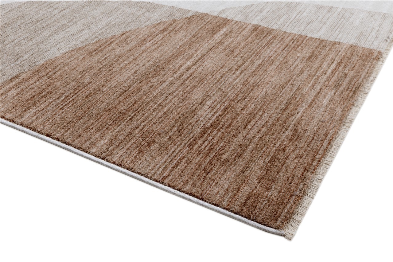 Tappeto Moderno TAORMINA C Beige e Ruggine | Stile Geometrico Contemporaneo, Ideale per Soggiorno e Sala da Pranzo - Image 5