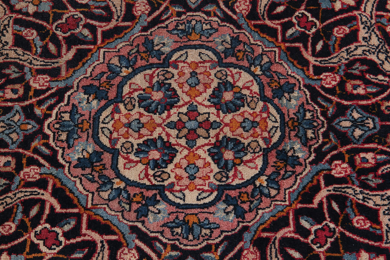 Tappeto Kerman Antico Persiano Autentico | Annodato a Mano 572x345cm - Image 4