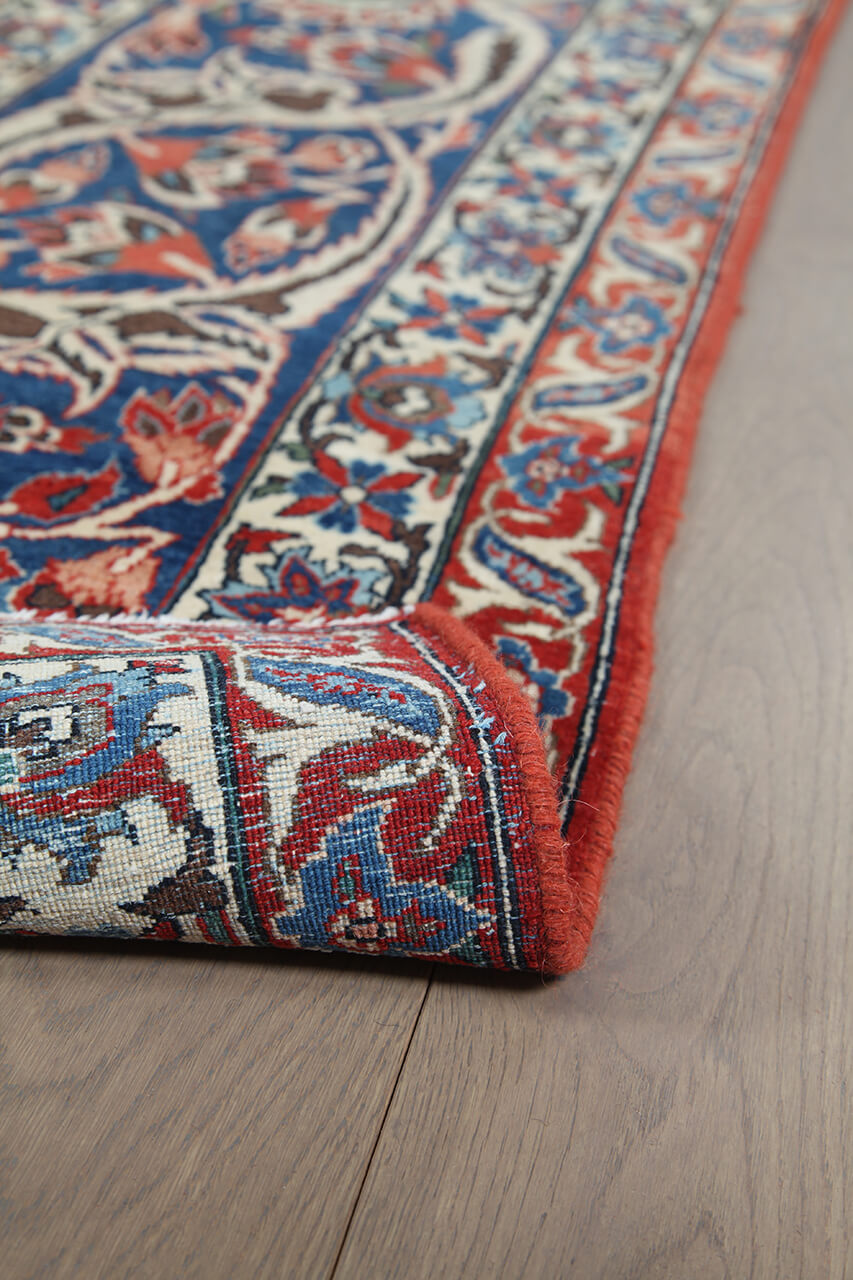 Tappeto Isfahan Antico Persiano Autentico | Annodato a Mano 453x323cm - Image 5