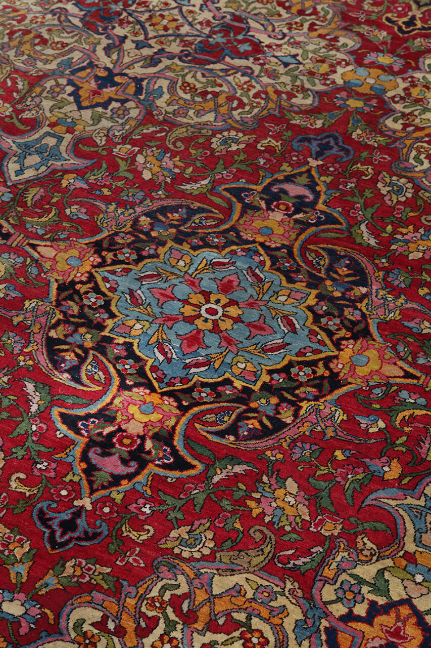 Tappeto Kerman Antico Persiano Autentico | Annodato a Mano 410x300cm - Image 2