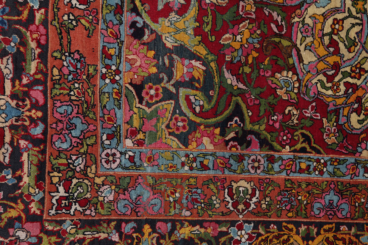 Tappeto Kerman Antico Persiano Autentico | Annodato a Mano 410x300cm - Image 8