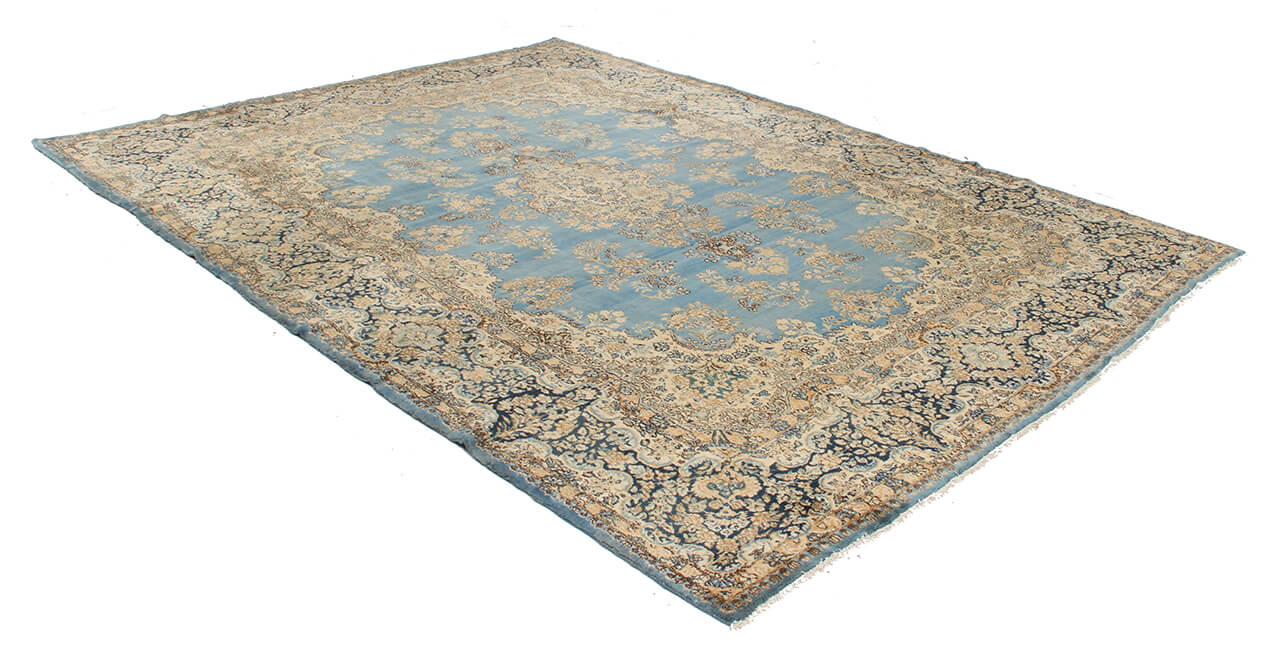 Tappeto Kerman Antico Persiano Autentico | Annodato a Mano 360x265cm - Image 3